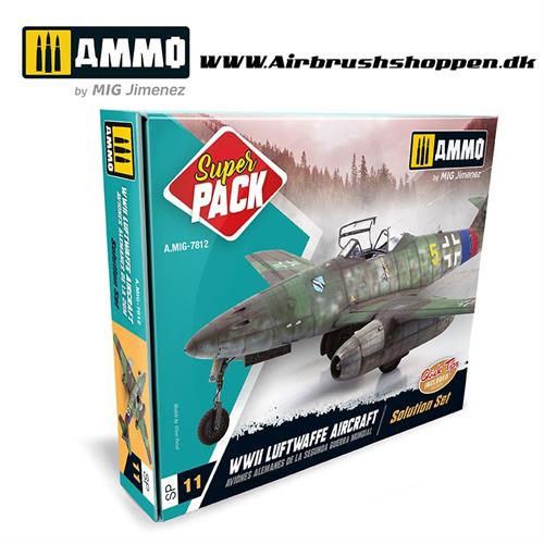 AMIG 7812  WWII Luftwaffe Aircraft - Super pack, solution set